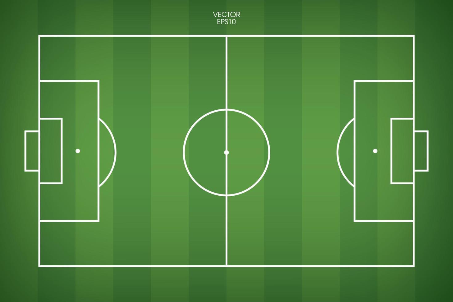 campo de fútbol o campo de fútbol de fondo. Cancha de césped verde para crear un juego de fútbol. vector. vector