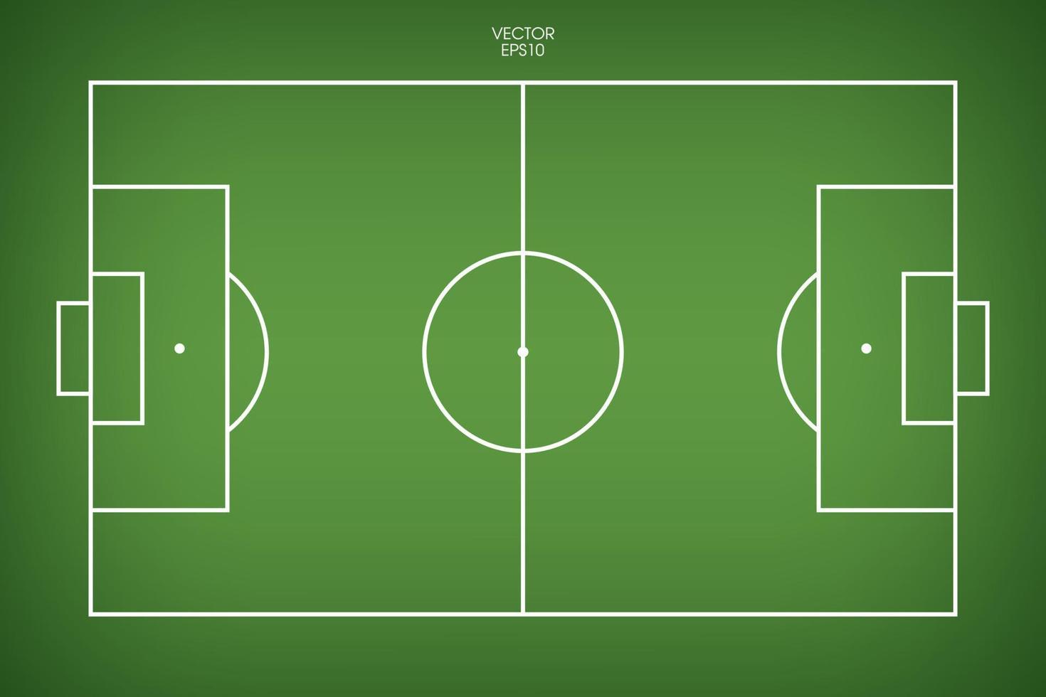 campo de fútbol o campo de fútbol de fondo. Cancha de césped verde para crear un juego de fútbol. vector. vector