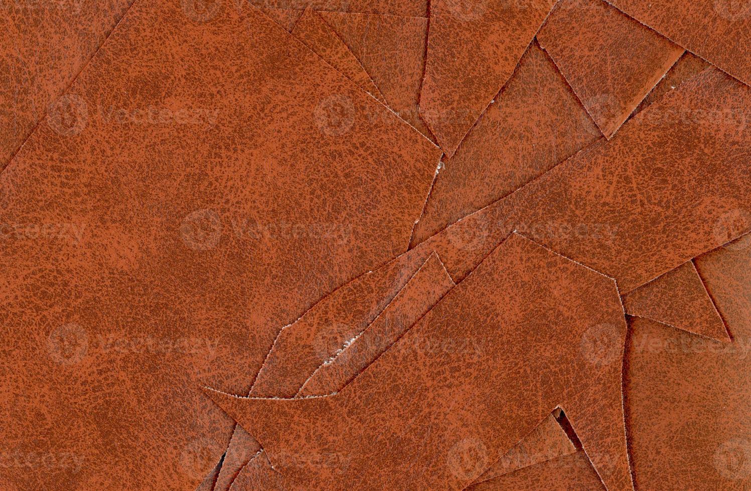 brown leatherette faux leather texture background photo