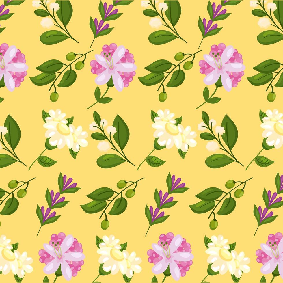 spring nature icons vector