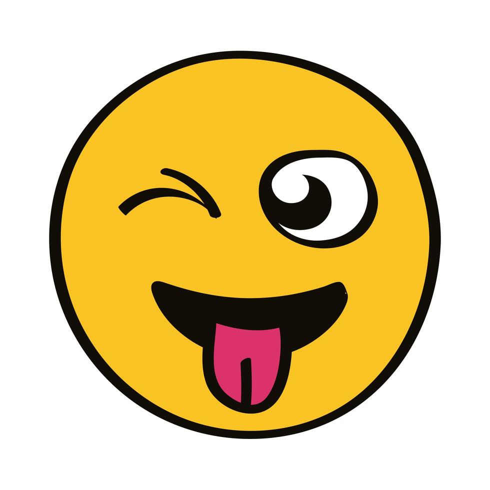 crazy emoji character vector