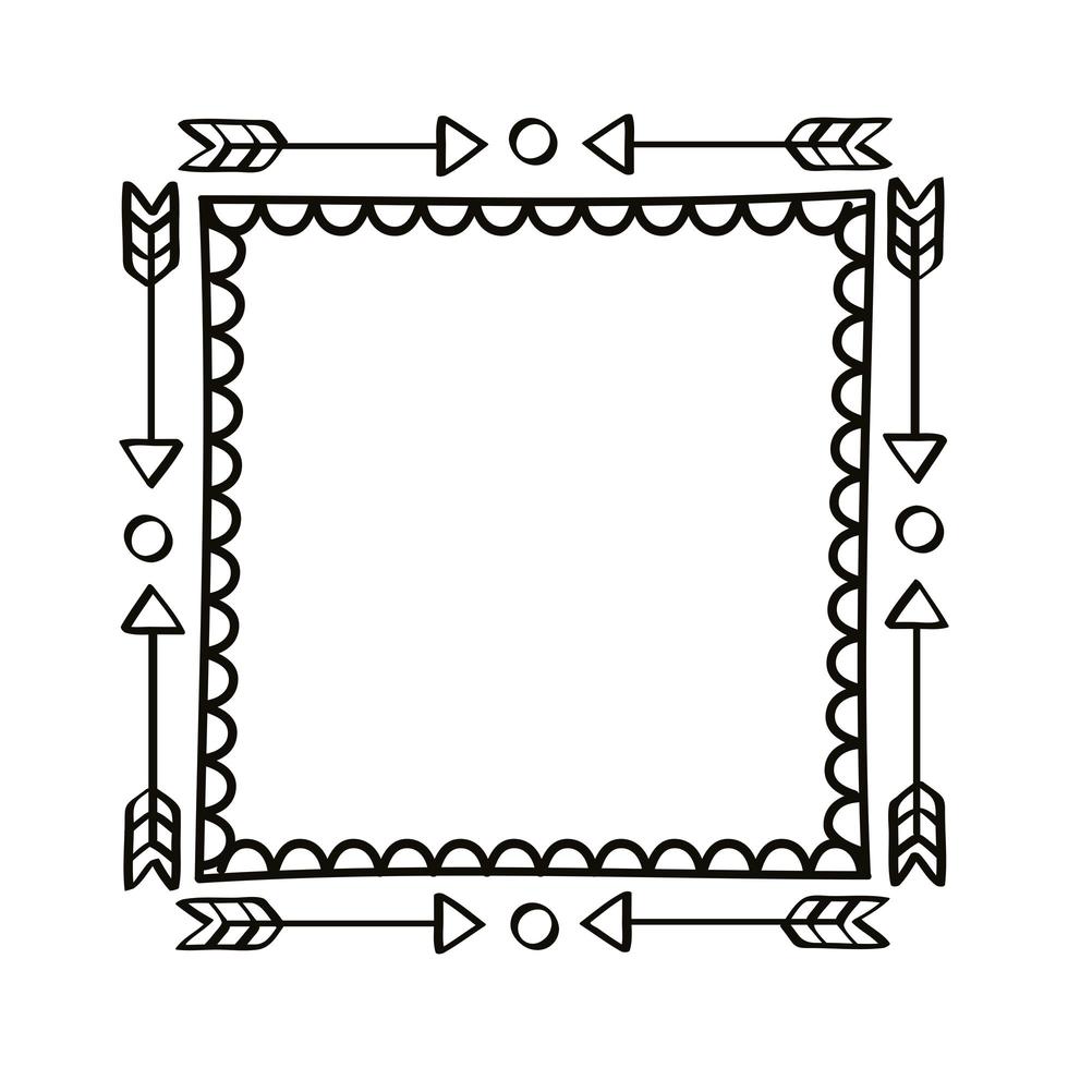 marco de flechas de dibujo cuadrado 3661607 Vector en Vecteezy