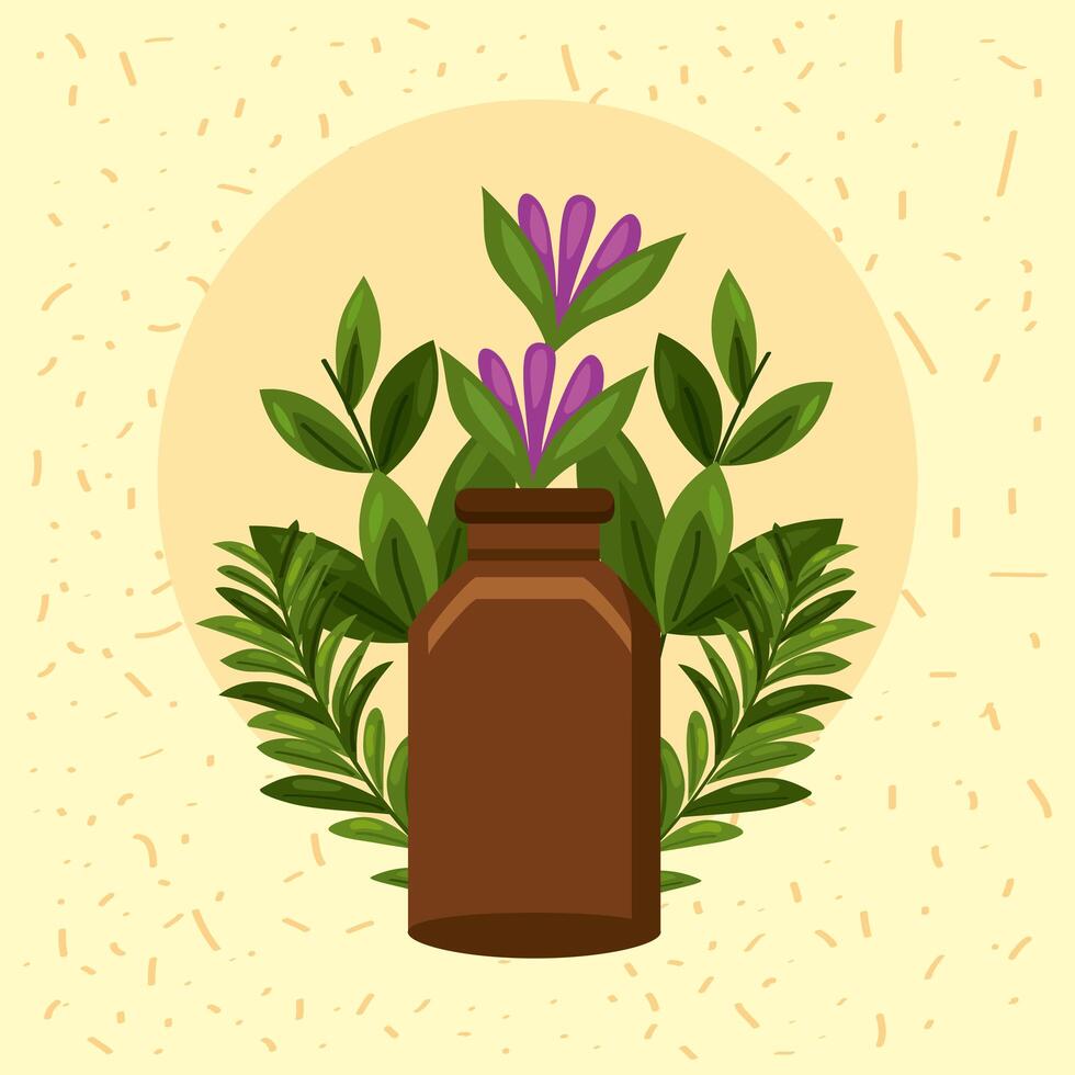 bottle essential oil vector