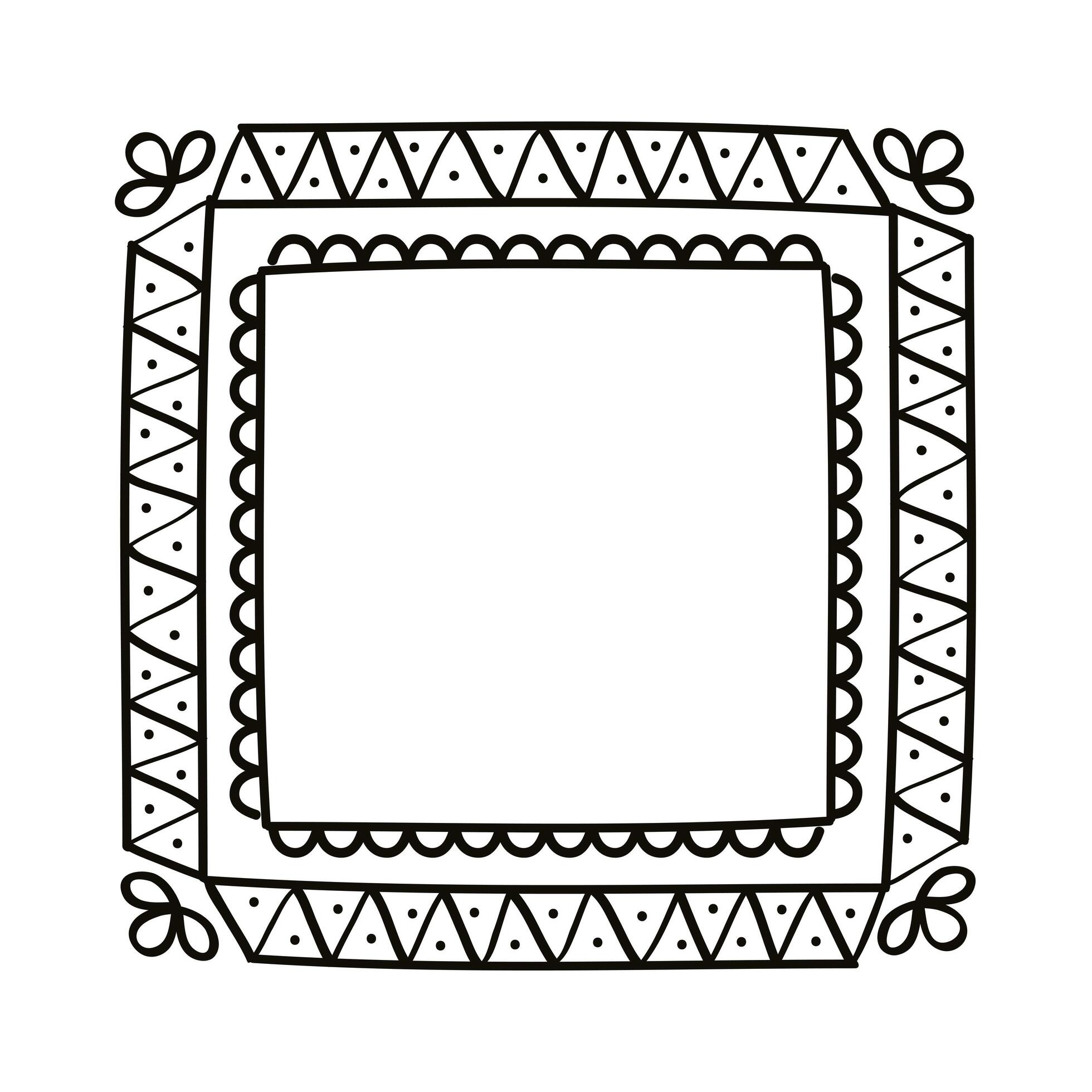 square form draw frame 3661669 Vector Art at Vecteezy