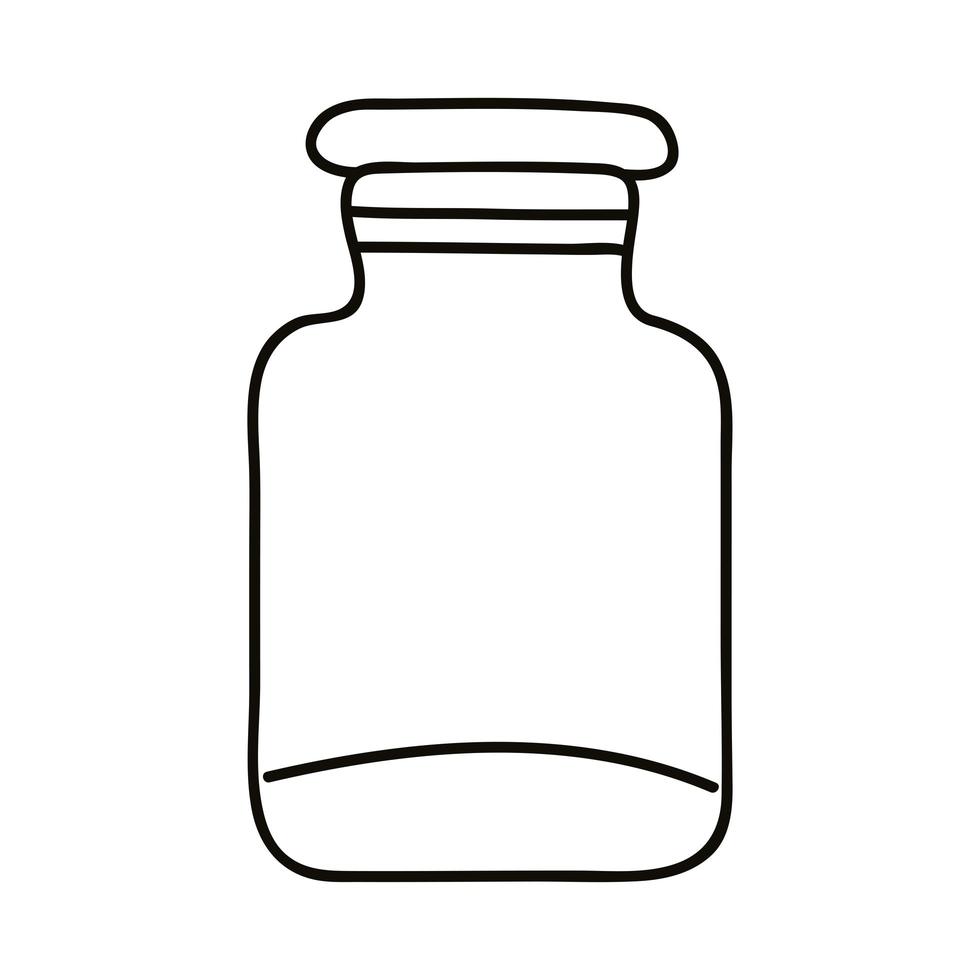 mason jar drawn vector