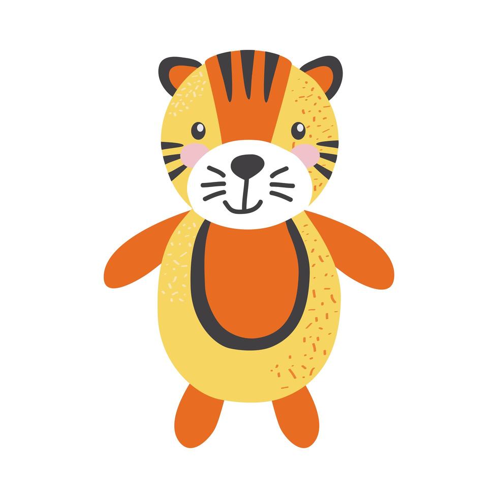 cute little tiger vector