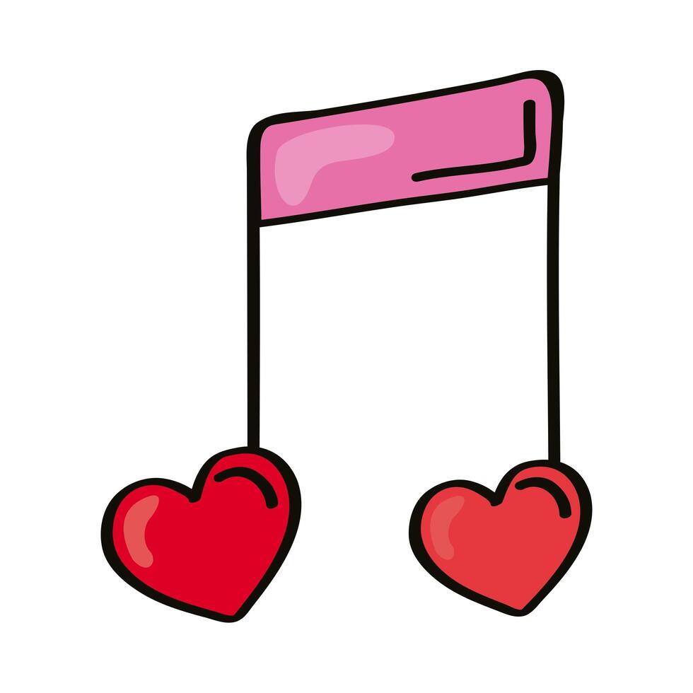 love musical note vector