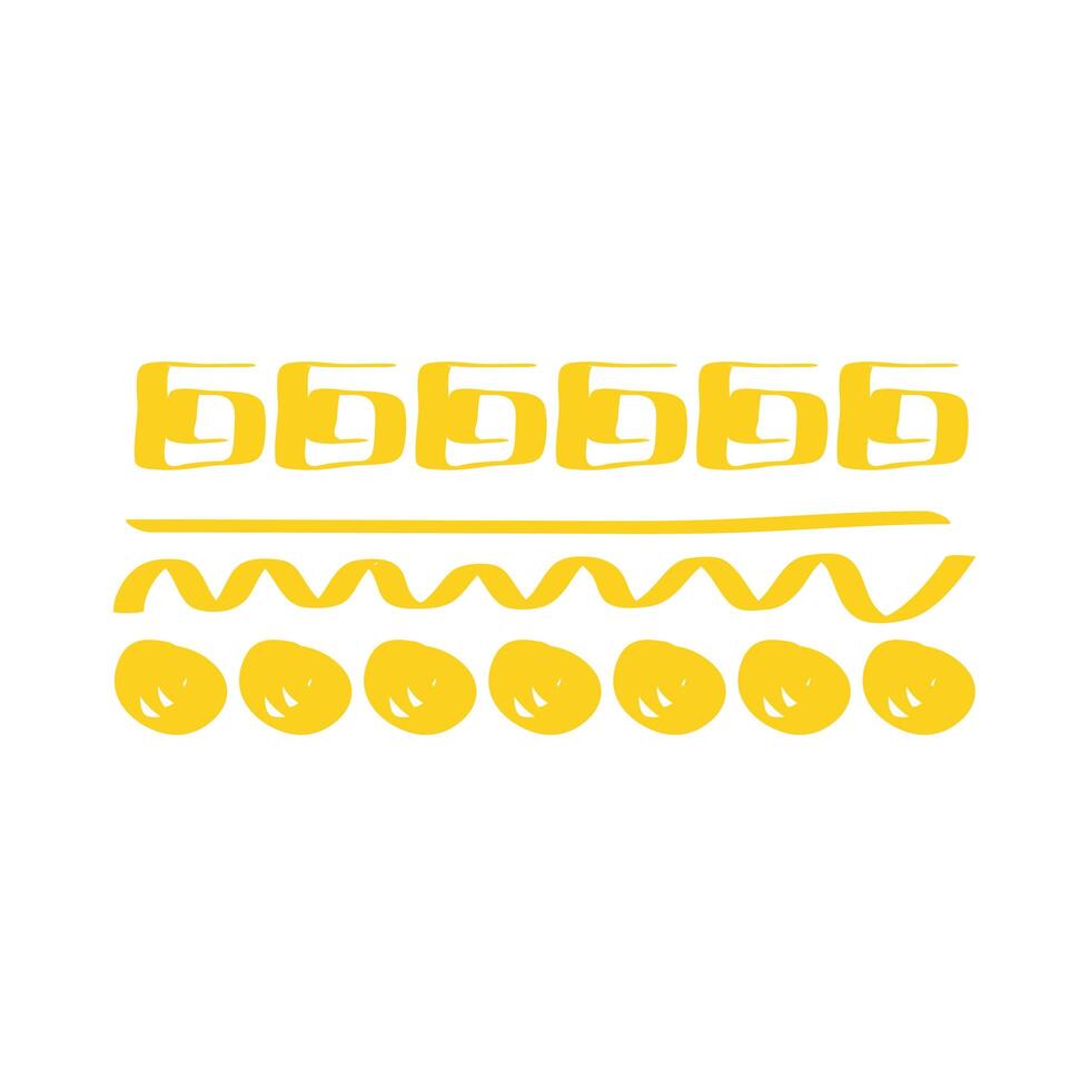 yellow forms brush vector