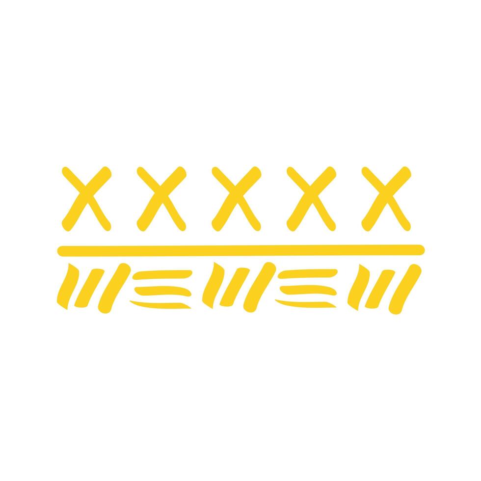 x and lines brush vector
