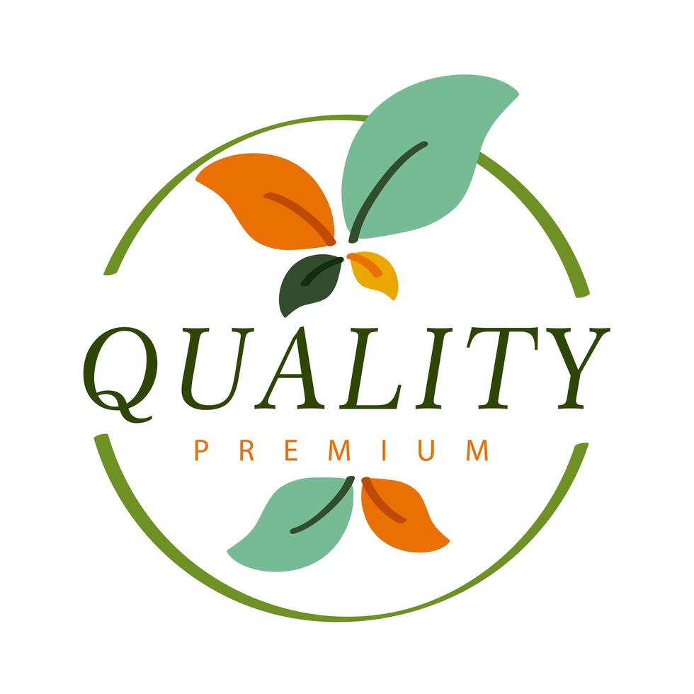 quality premium label vector