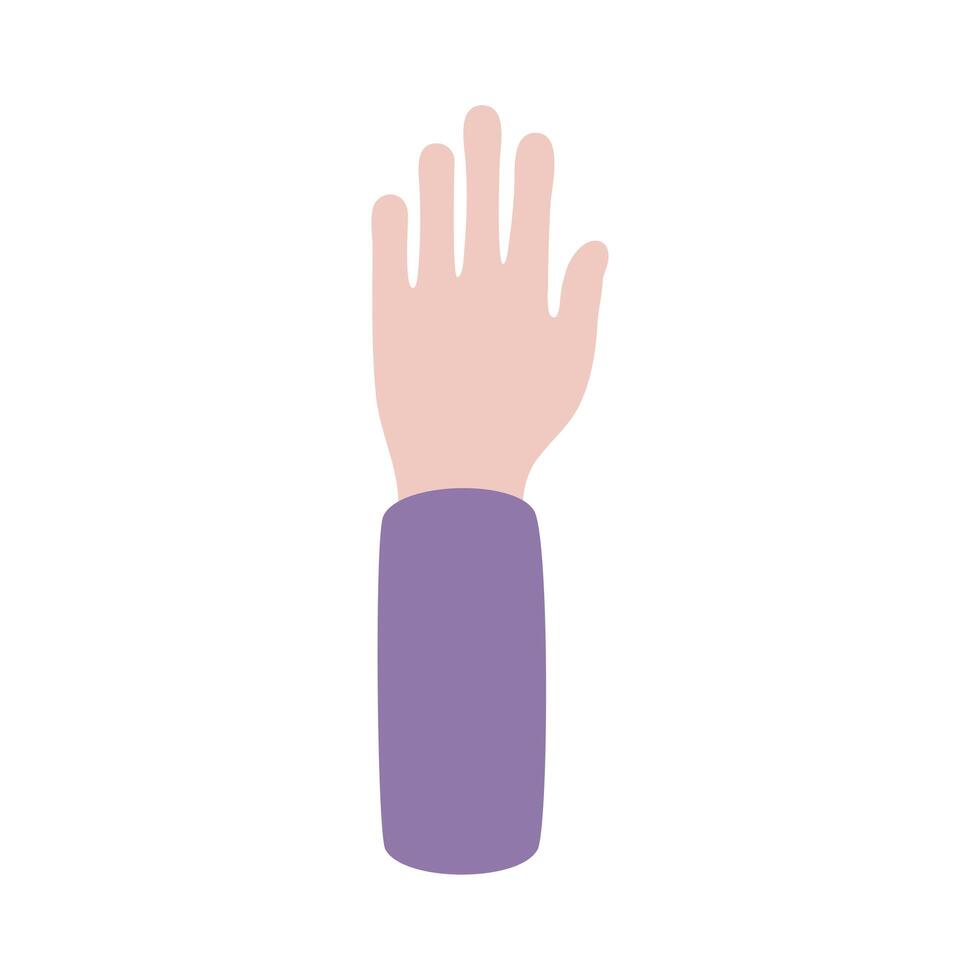 hand human up vector