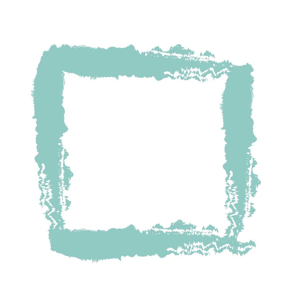 blue square brush vector