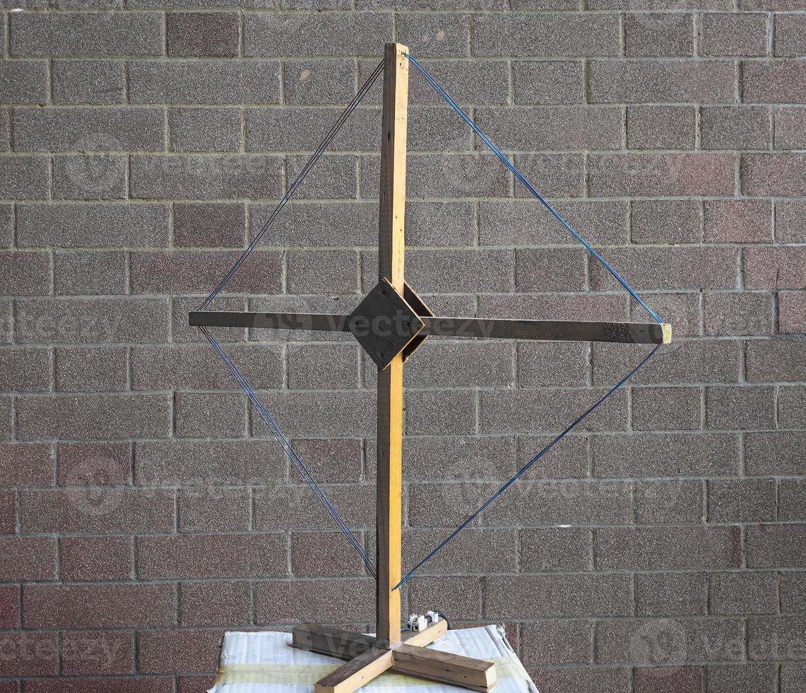 homemade diy AM radio loop antenna 3661864 Stock Photo at Vecteezy