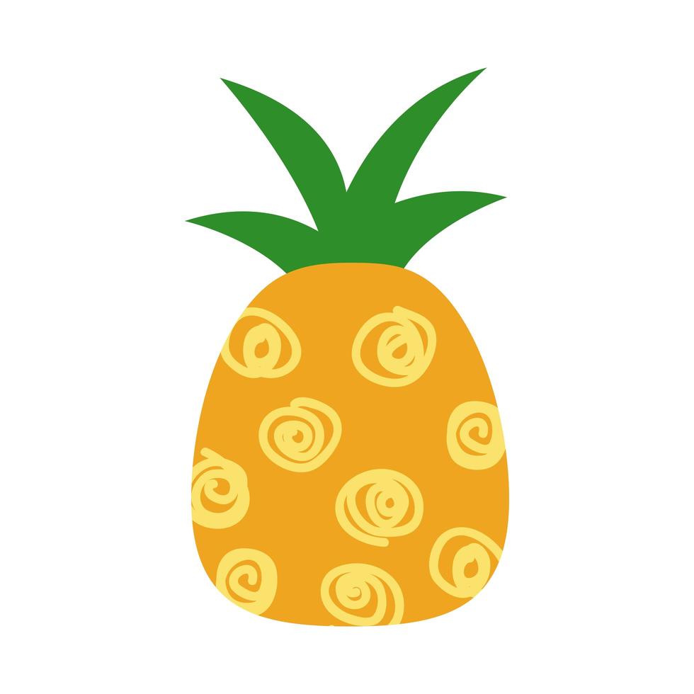 pineapple with spirals vector