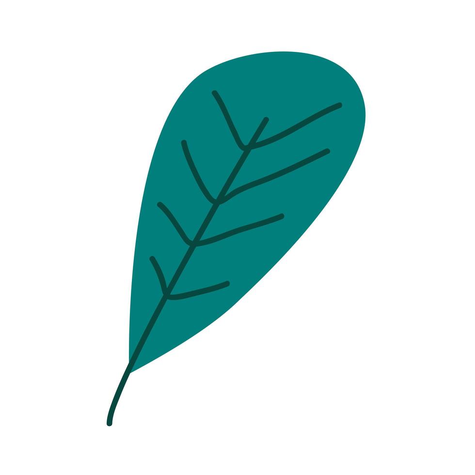 icono de hoja verde vector