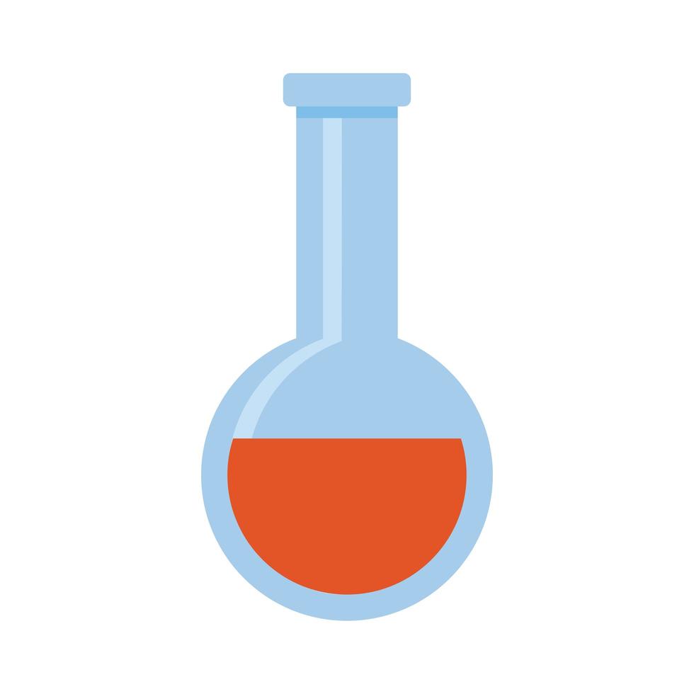 tubo de prueba naranja vector