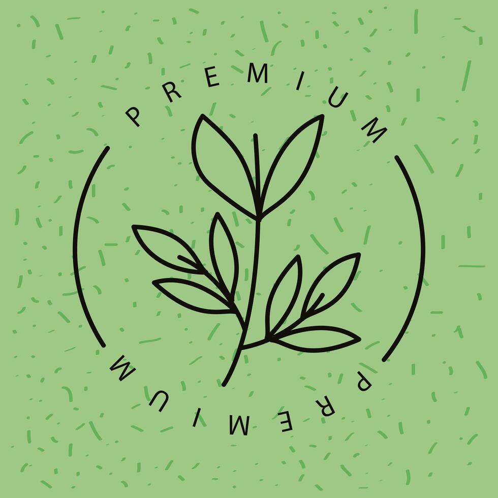 nature premium stamp vector