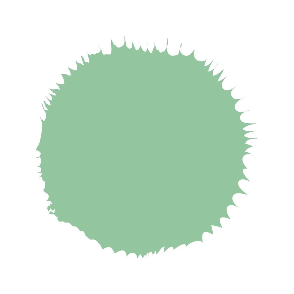 green circle brush vector