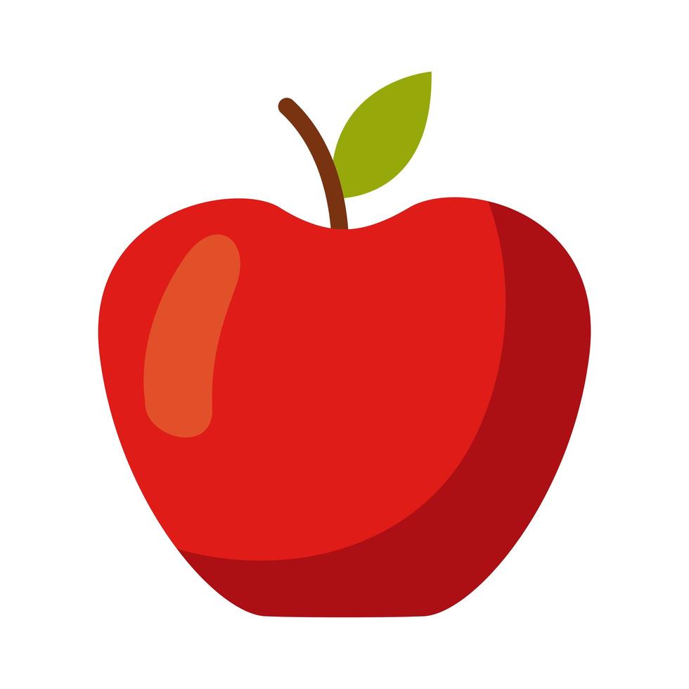 apple fresh fruit vector