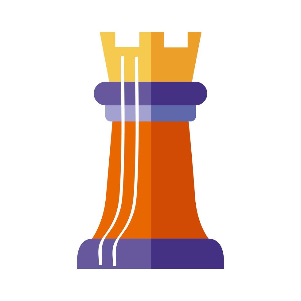 rook chess piece vector