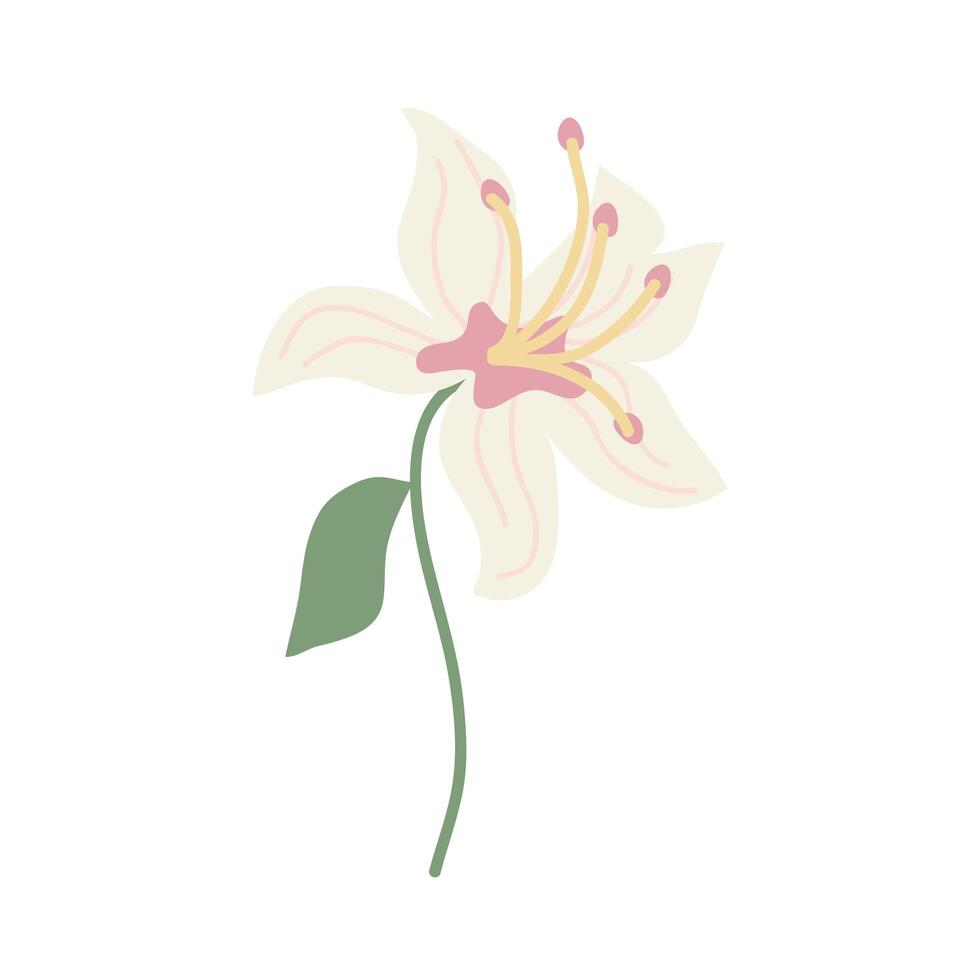 flower garden white vector