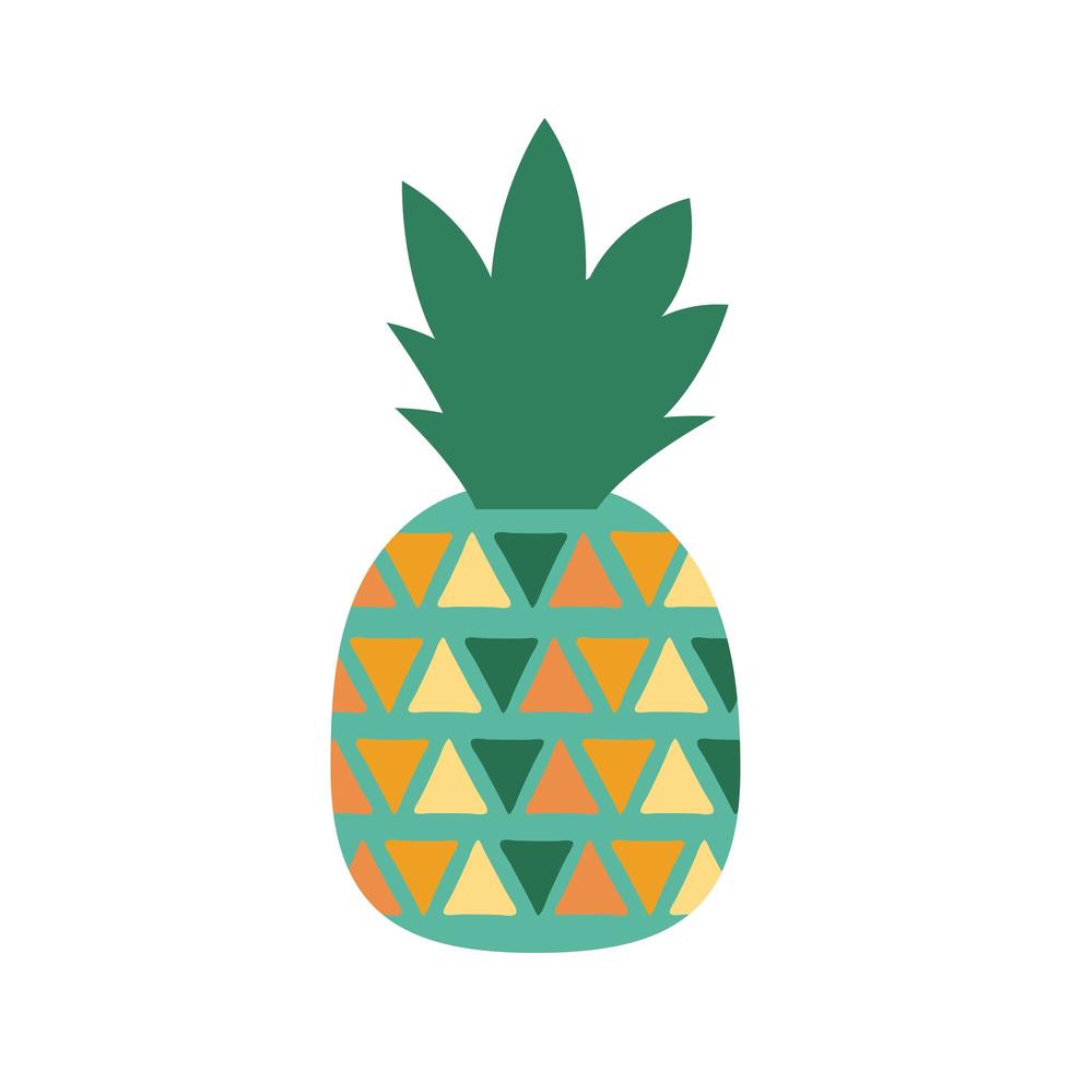 pineapple with triangles vector