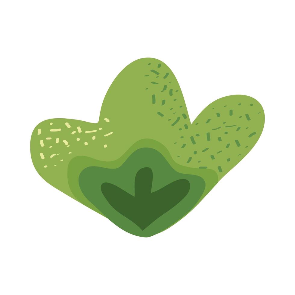 cute garden bush vector