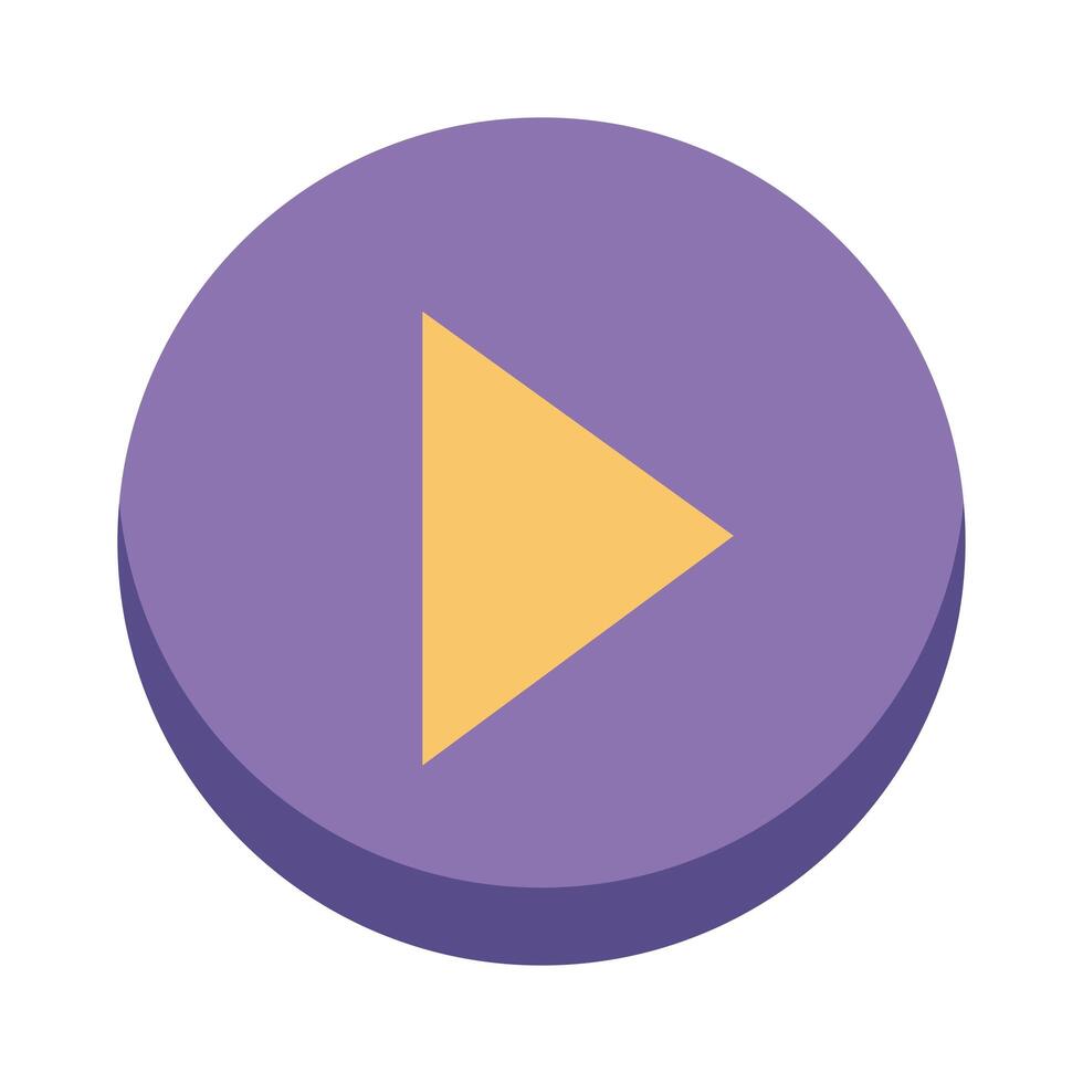 play interface button vector