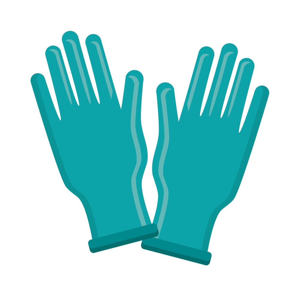 medical gloves icon vector