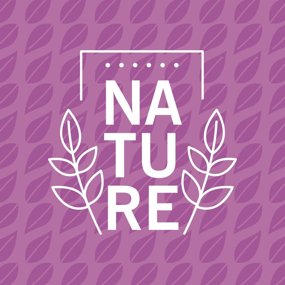 banner de naturaleza de calidad vector