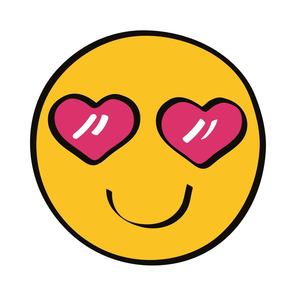 lovely emoji character vector