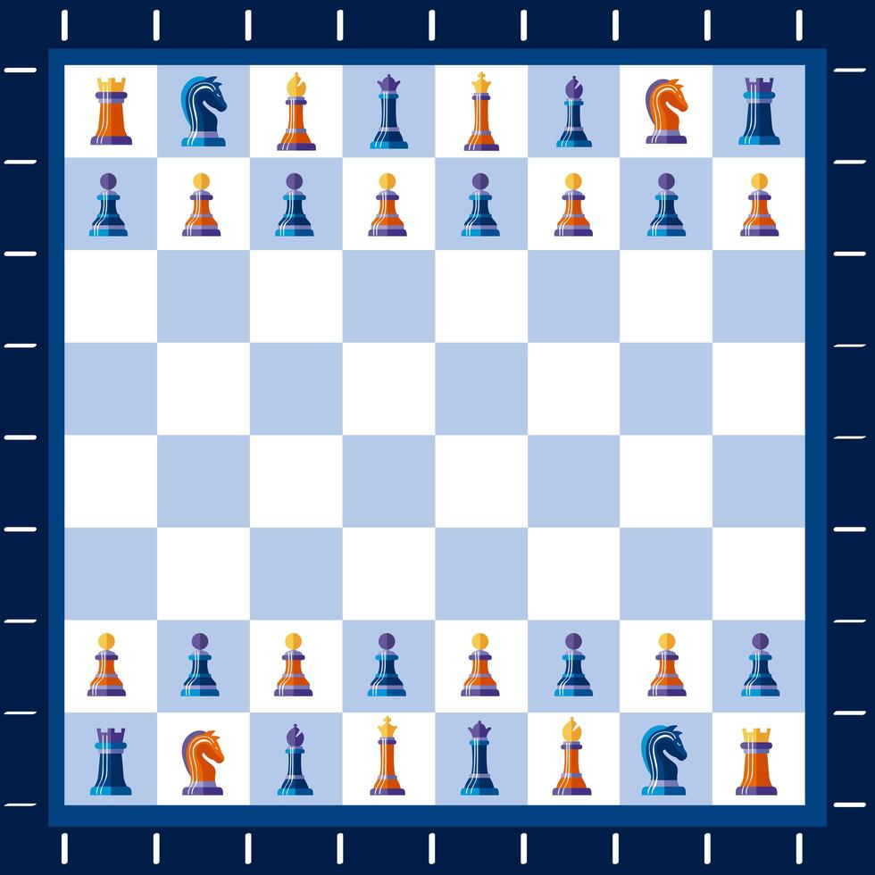 chess game match vector