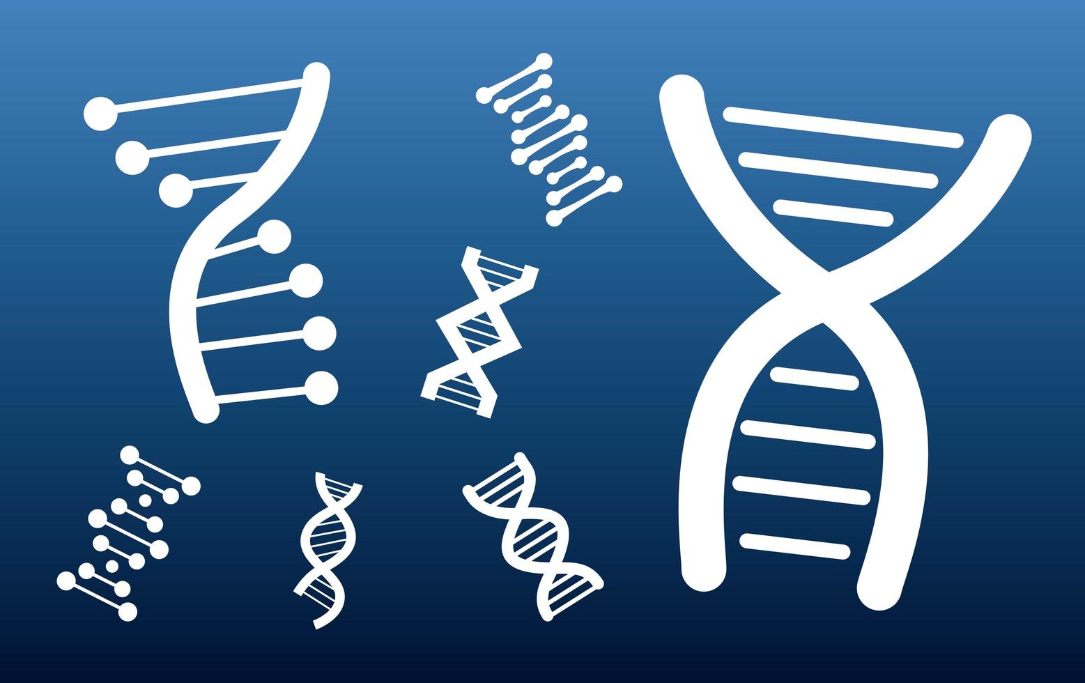 dna molecules pattern vector