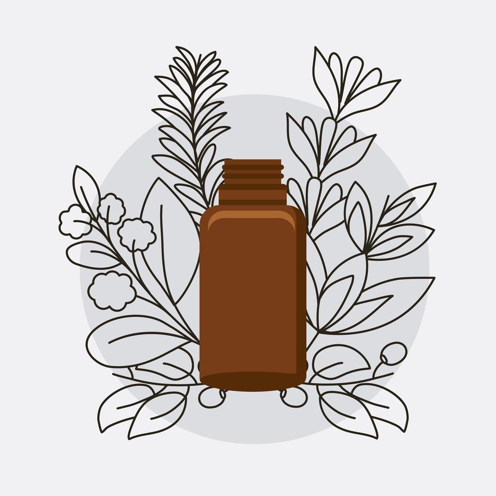 essential oil bottle vector