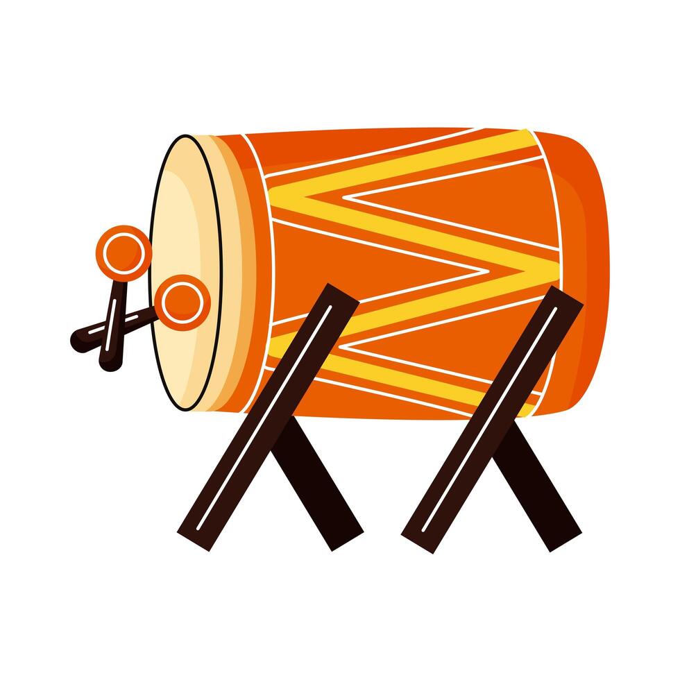 eid mubarak drum vector