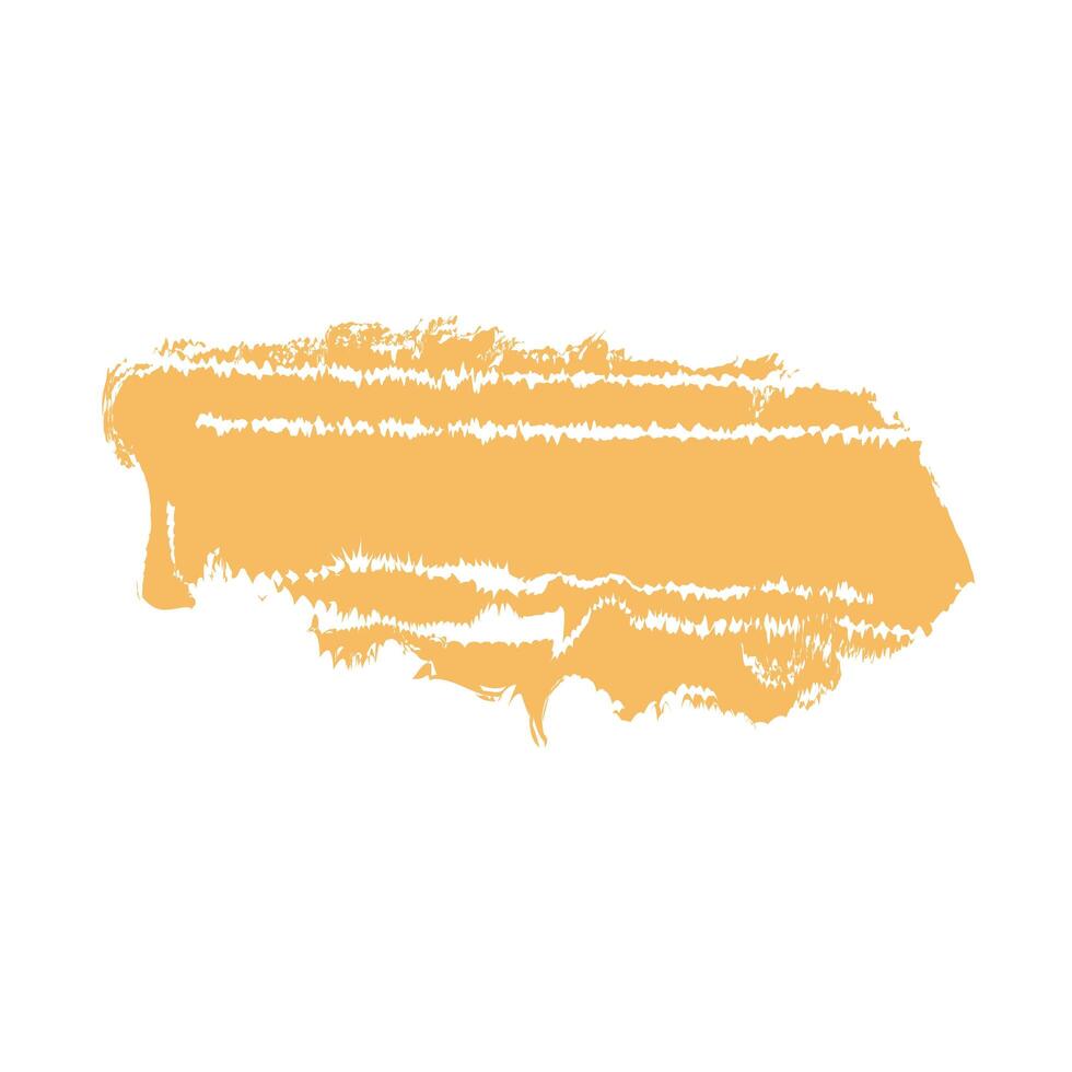 orange stain brush vector