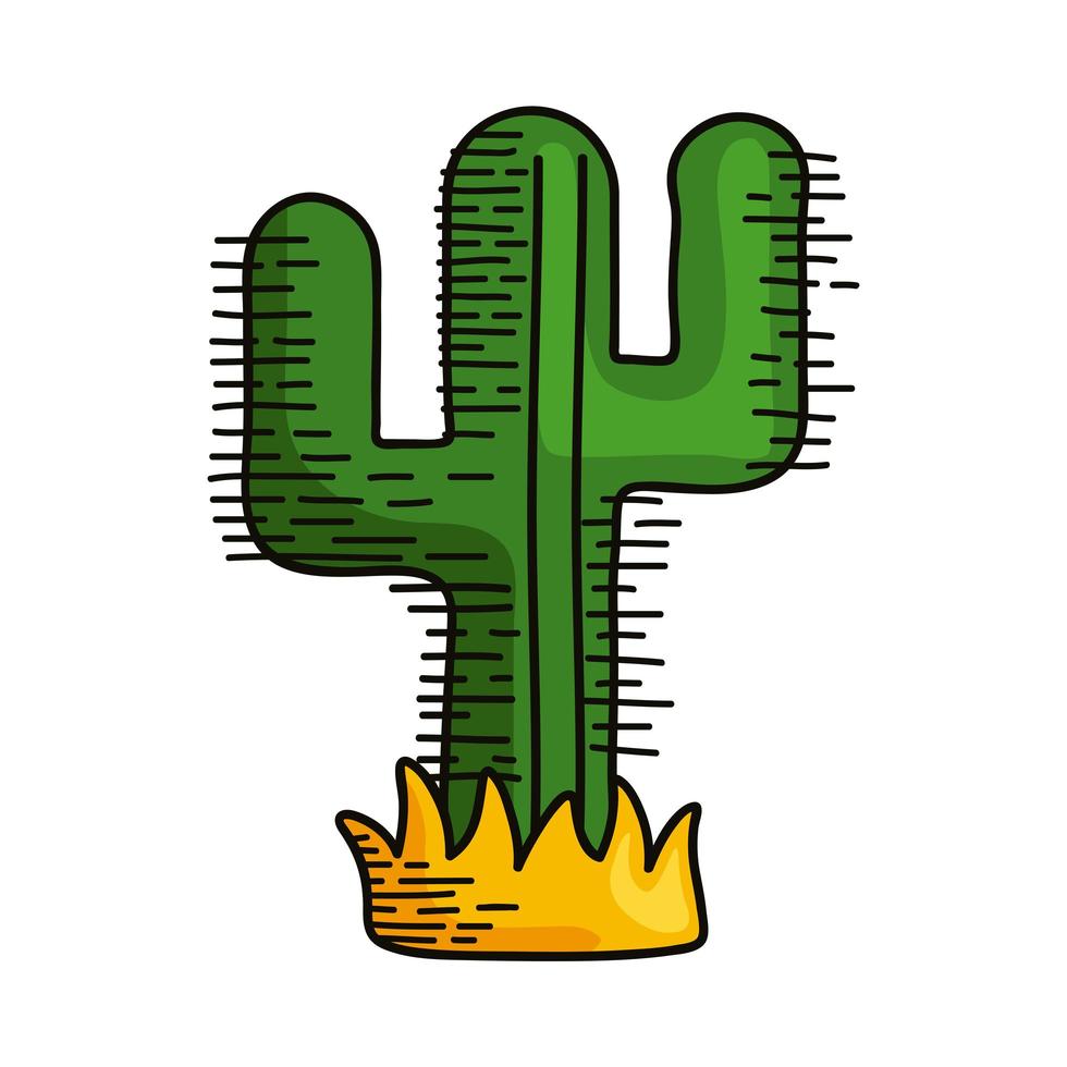 cactu planta seca vector