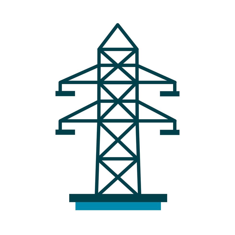 electric tower icon vector