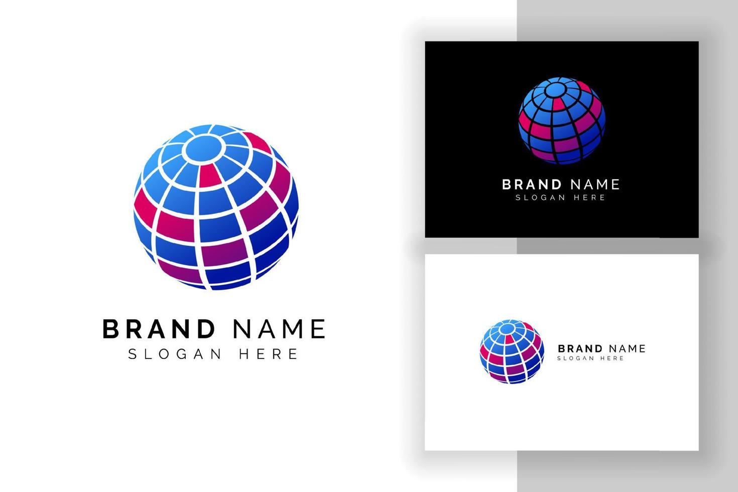 3D digital globe logo design. globe vector icon symbol designs