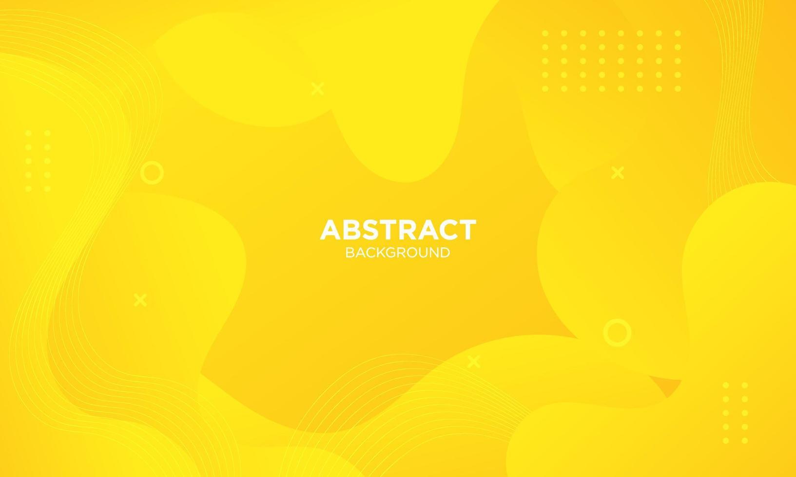 Abstract Yellow Fluid Wave Background vector