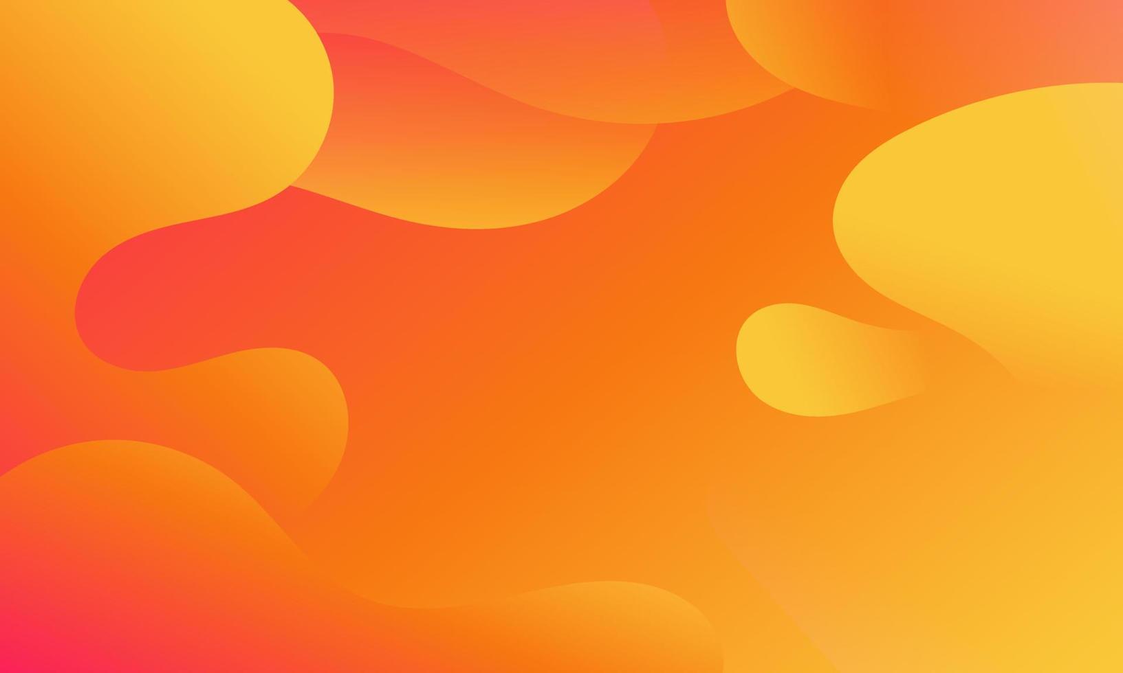 Abstract Orange Fluid Wave Background vector