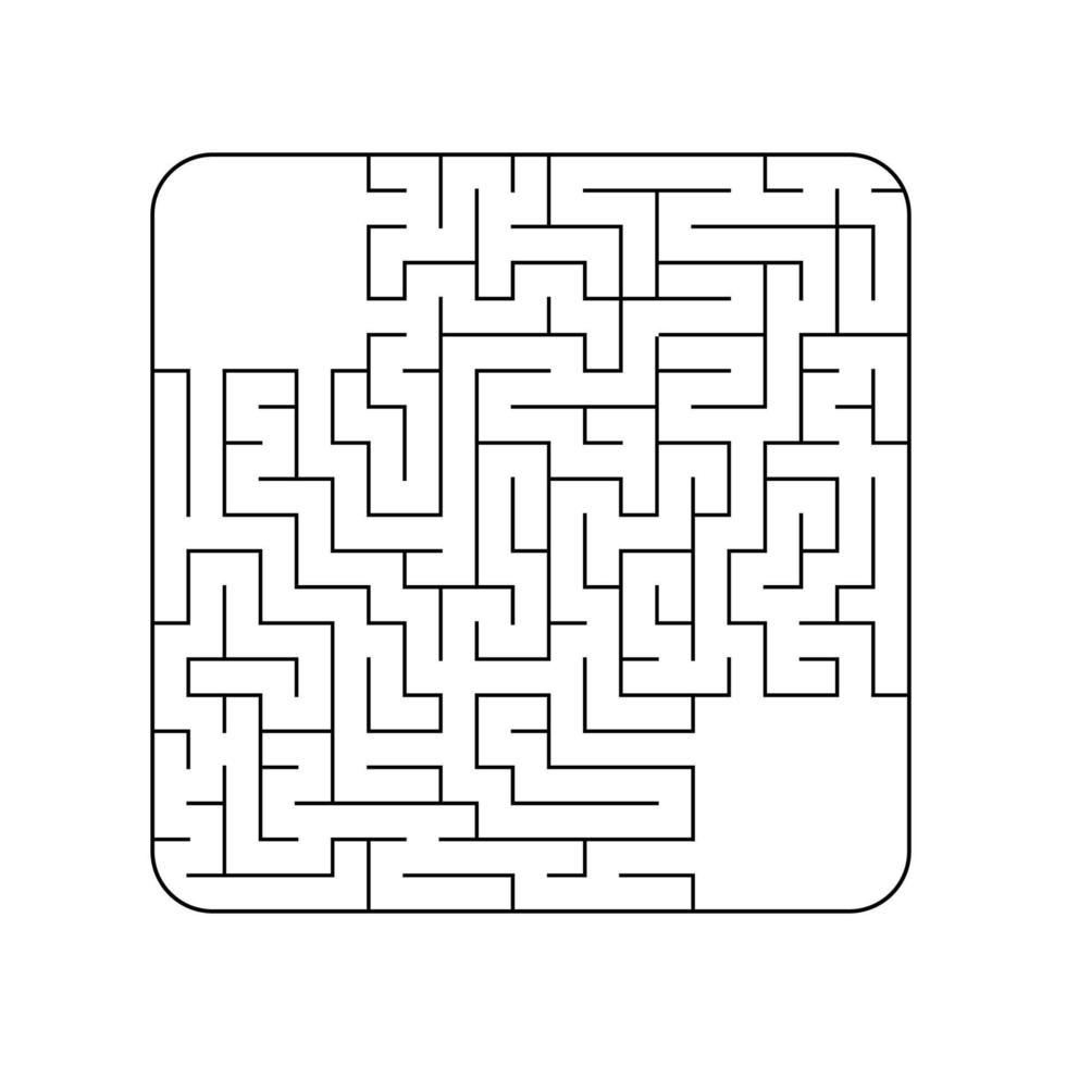 Abstact labyrinth. Game for kids. Puzzle for children. Maze conundrum. Vector illustration.