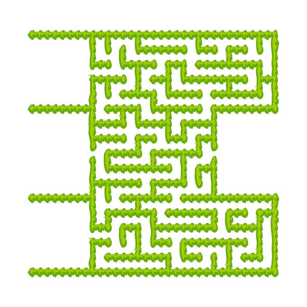 Abstact labyrinth. Educational game for kids. Puzzle for children. Maze conundrum. Find the right path. Vector illustration.