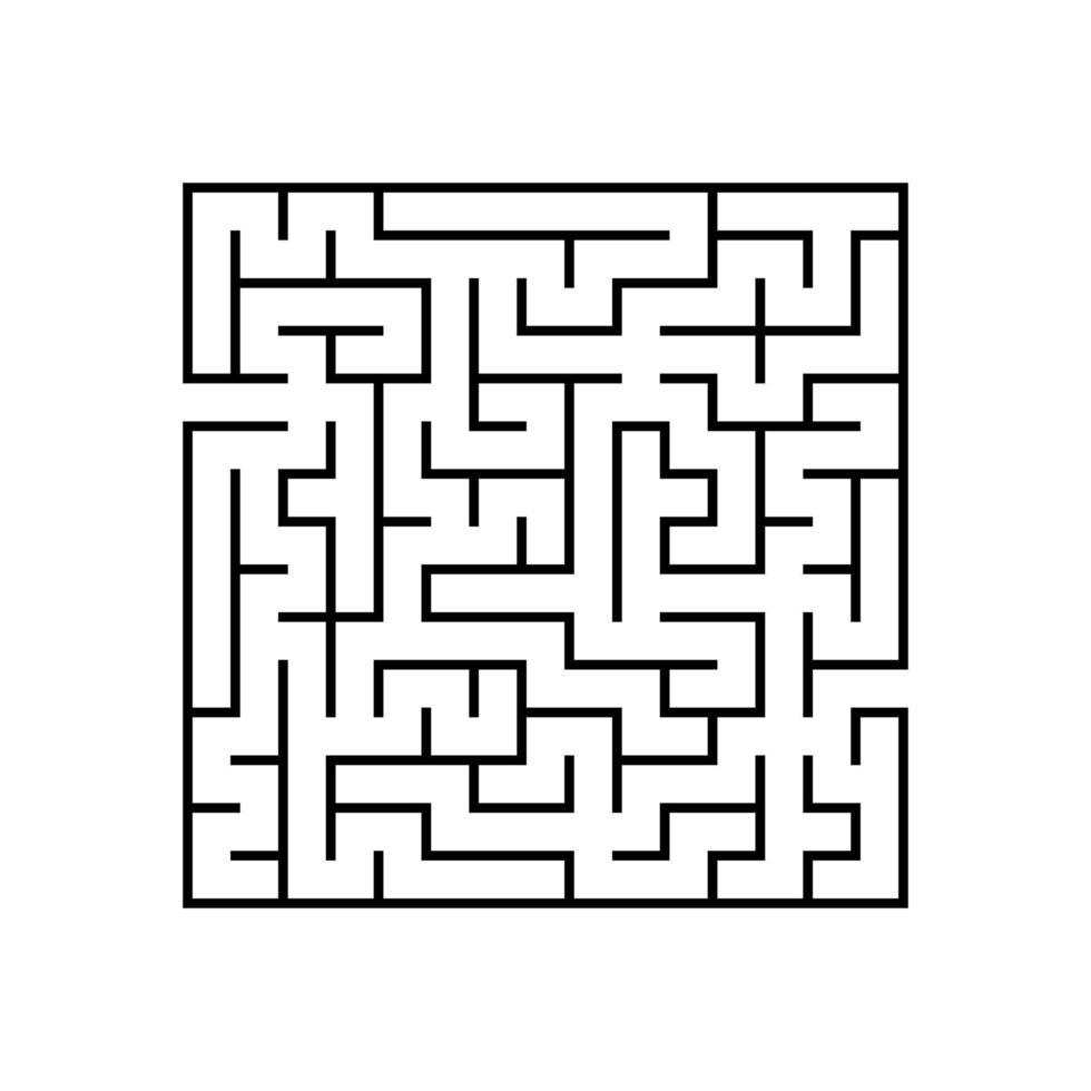 Abstact labyrinth. Educational game for kids. Puzzle for children. Maze conundrum. Find the right path. Vector illustration.