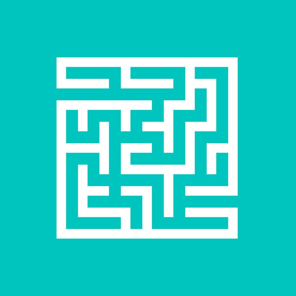Abstact labyrinth. Game for kids. Puzzle for children. Maze conundrum. Find the right path. Color vector illustration.