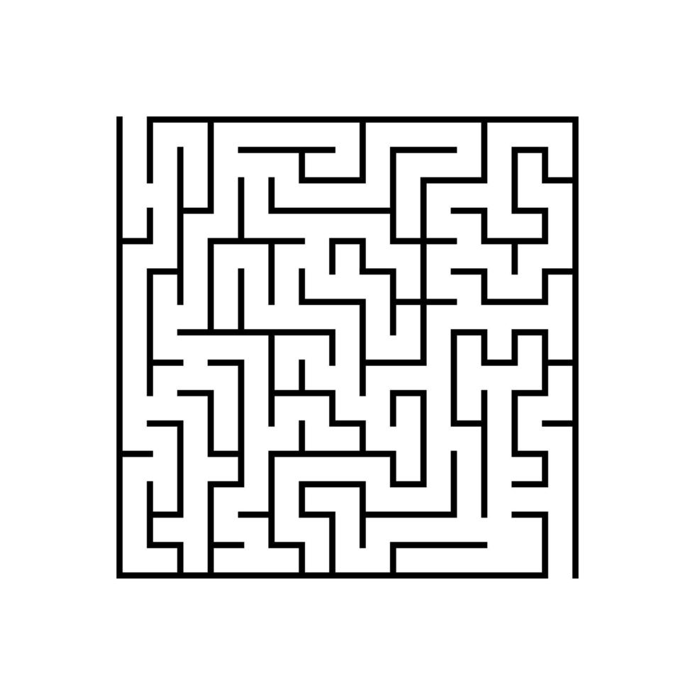 Abstact labyrinth. Educational game for kids. Puzzle for children. Maze conundrum. Find the right path. Vector illustration.