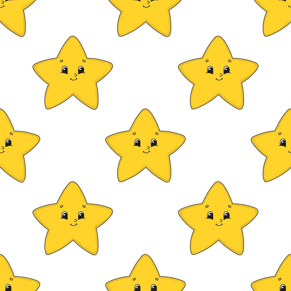 estrella feliz. patrón transparente coloreado con personaje de dibujos animados lindo. Ilustración de vector plano simple aislado sobre fondo blanco. diseño de papel tapiz, tela, papel de regalo, cubiertas, sitios web. 3663888 estrella feliz. patrón transparente coloreado con personaje de dibujos animados lindo. Ilustración de vector plano simple aislado sobre fondo blanco. diseño de papel tapiz, tela, papel de regalo, cubiertas, sitios web. 3663888