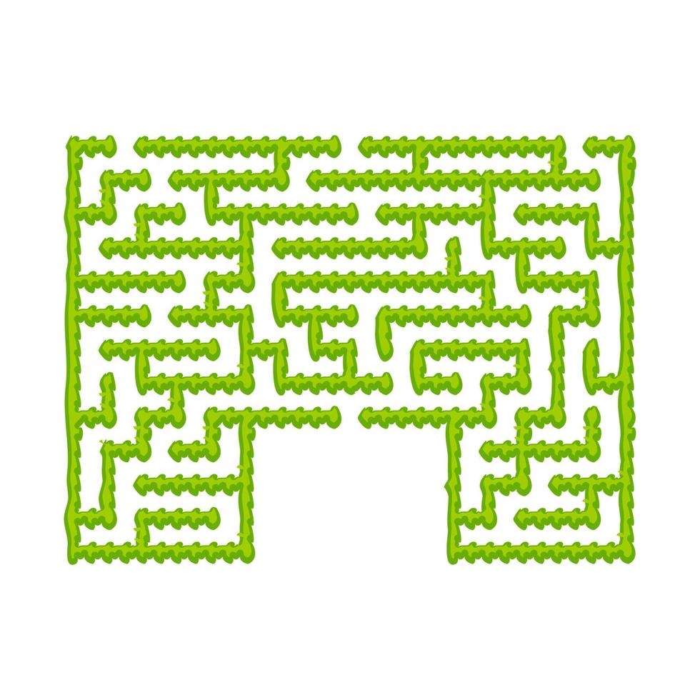 Abstact labyrinth. Educational game for kids. Puzzle for children. Maze conundrum. Find the right path. Vector illustration.