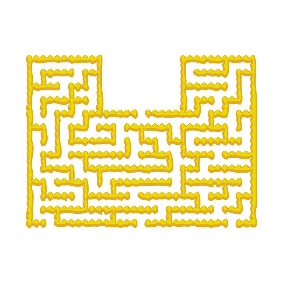 Abstact labyrinth. Educational game for kids. Puzzle for children. Maze conundrum. Find the right path. Vector illustration.