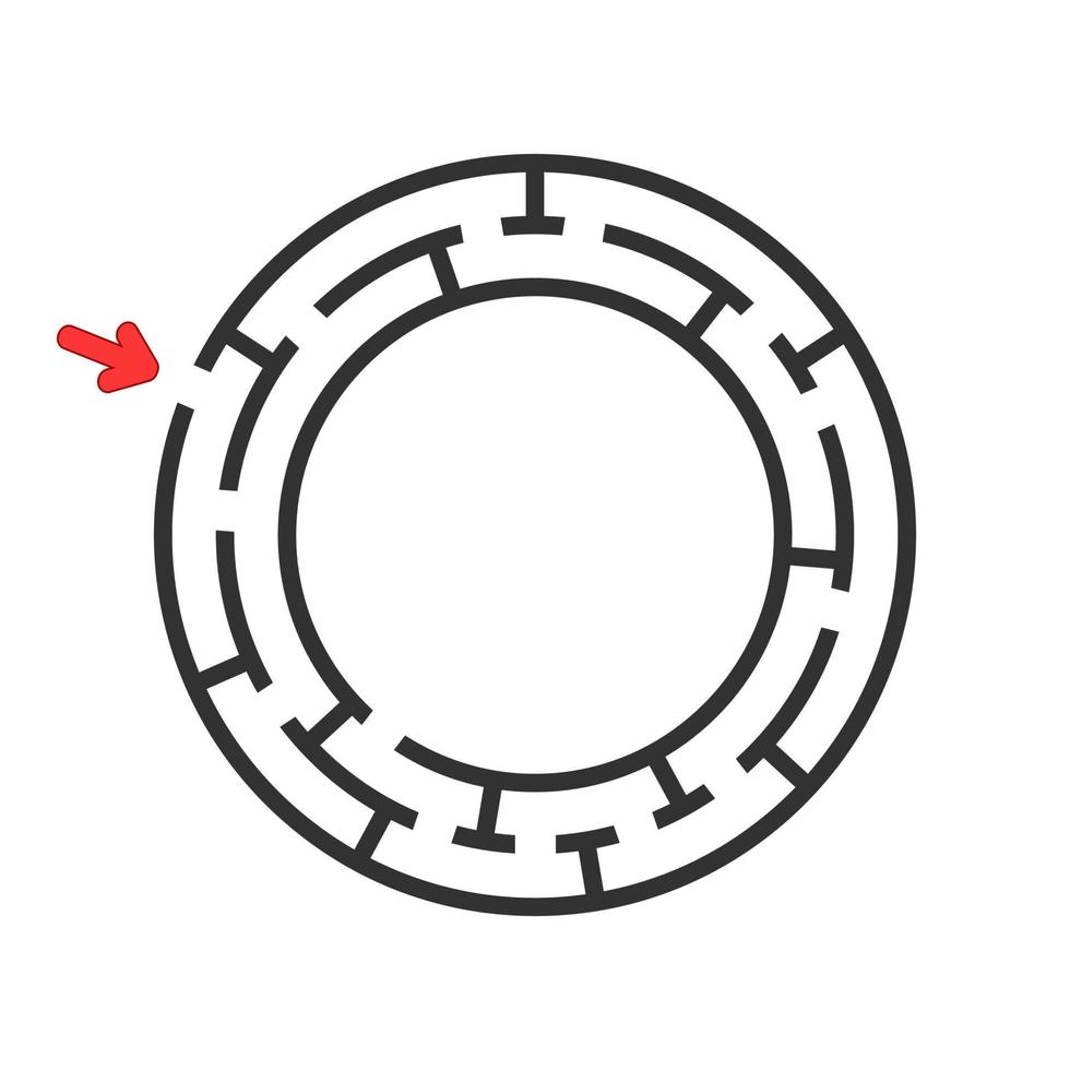 Abstact labyrinth. Game for kids. Puzzle for children. Maze conundrum. Vector illustration